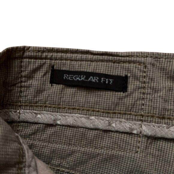 Hugo Boss Pants Mens Size 34x34 5-Pockets Regular Fit Check Light Brown - Picture 5 of 7